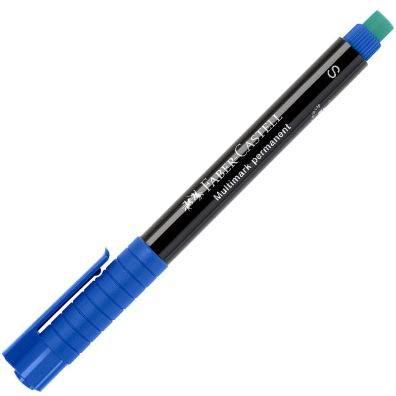 Marker permanentny Multimark Faber-Castell S niebieski 02