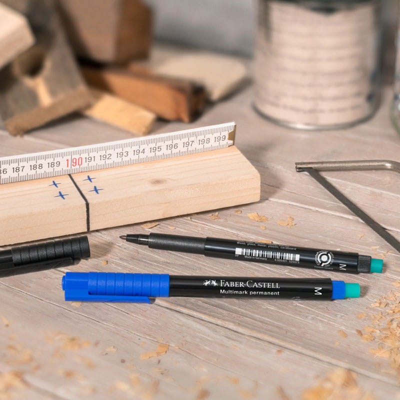 Marker permanentny Multimark Faber-Castell S niebieski 04