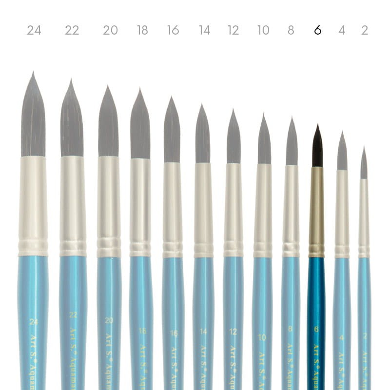 Pędzel-syntetyczny-Art-S.-Aquamarine-771-nr6-okrągły-02