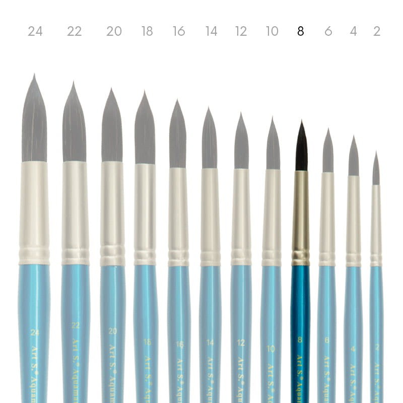 Pędzel-syntetyczny-Art-S.-Aquamarine-771-nr8-okrągły-02