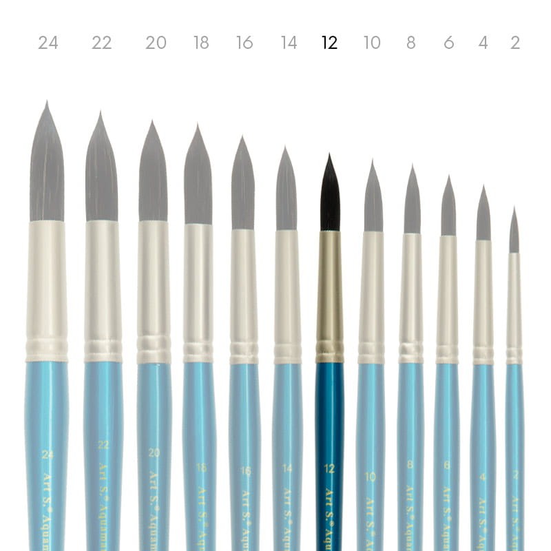 Pędzel-syntetyczny-Art-S.-Aquamarine-771-nr12-okrągły-02