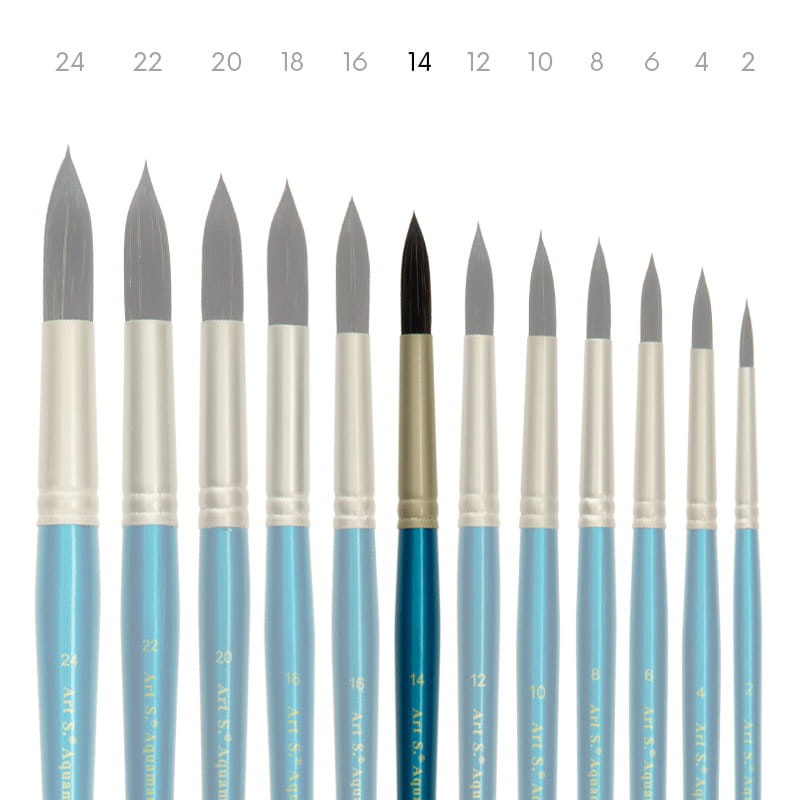 Pędzel-syntetyczny-Art-S.-Aquamarine-771-nr14-okrągły-02