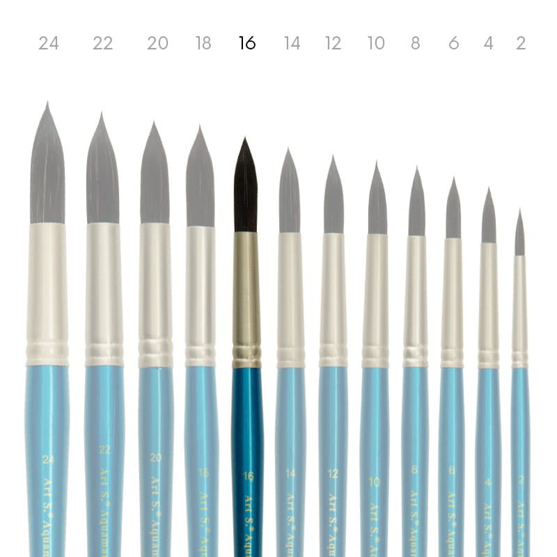 Pędzel-syntetyczny-Art-S.-Aquamarine-771-nr16-okrągły-02