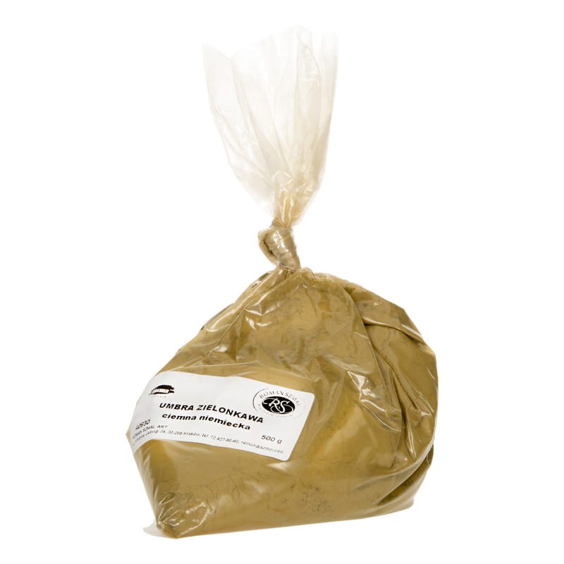 Pigment Umbra zielona ciemna niemiecka 500 g 40630 Szmal 03