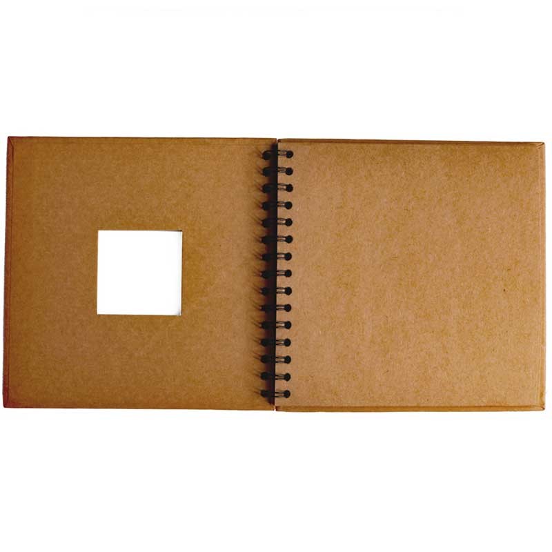 Album baza do scrapbookingu z okienkiem Happy Color kraft 20.3 x 20.3 cm 180 g 30 ark. 02
