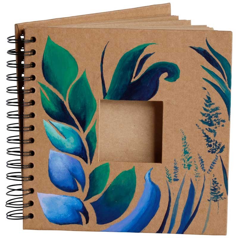 Album baza do scrapbookingu z okienkiem Happy Color kraft 20.3 x 20.3 cm 180 g 30 ark. 03