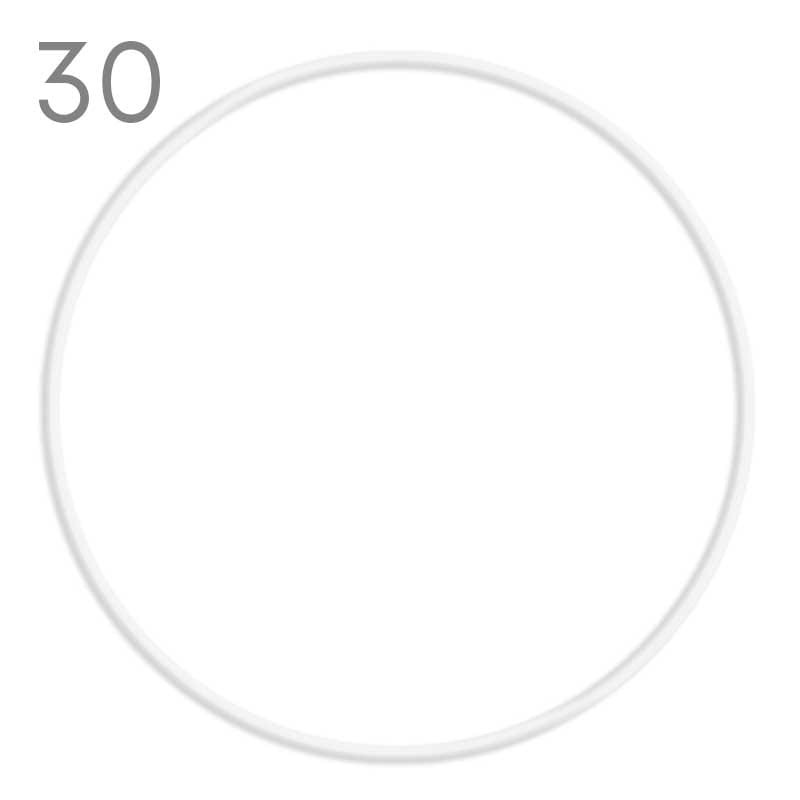 Obręcz metalowa dpCraft biała 30 cm 01