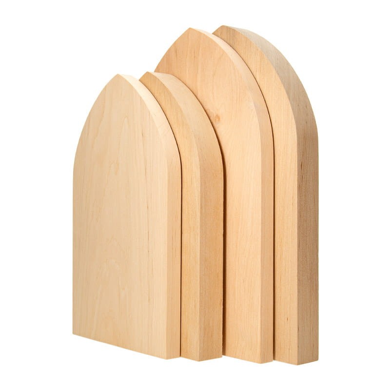 Deska do ikon gruba z ostrołukiem 18x29 cm 02