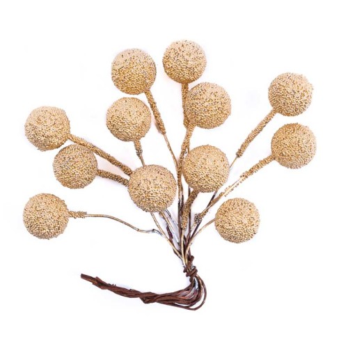 Złote jagody dpCraft 10 cm, 12 szt.