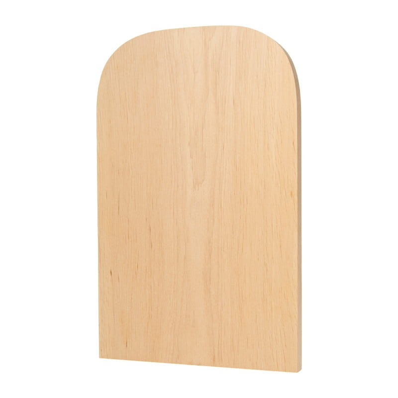 Deska olcha płaska surowa z łukiem 18,5 x 29 cm - cienka 01