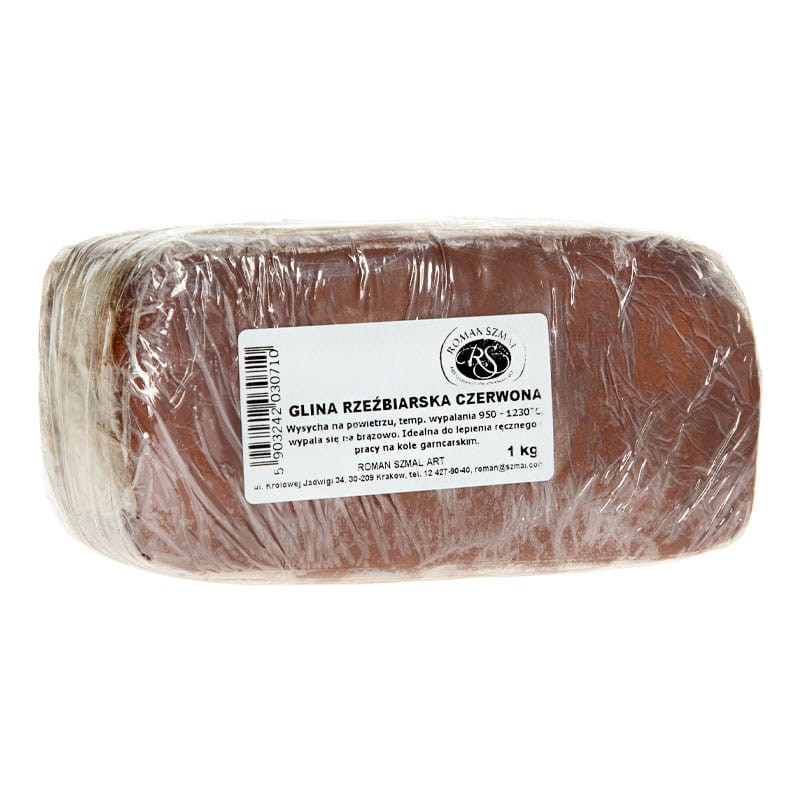 Glina rzeźbiarska czerwona Szmal - 1 kg 01