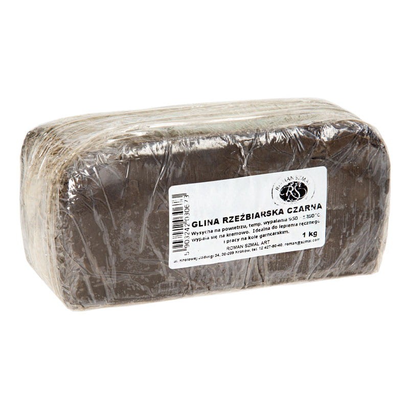 Glina rzeźbiarska czarna Szmal-1 kg 01