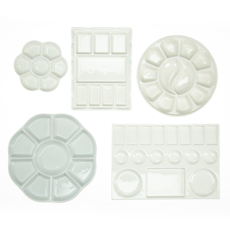 Paletka ceramiczna Meeden średnica 12 cm 7 zagłębień 04