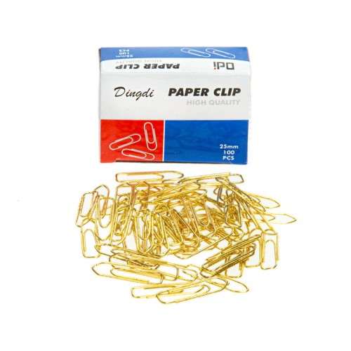 Spinacze biurowe złote 28 mm dpCraft 100 szt.