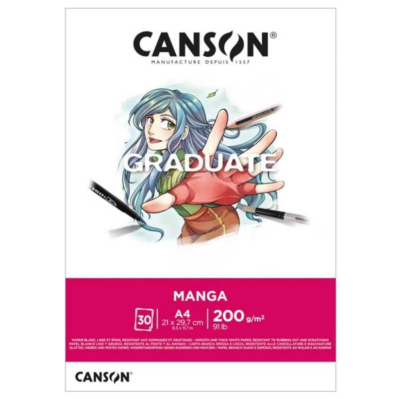 Blok Canson Graduate Manga - A4, 200 g, 30 ark. 01