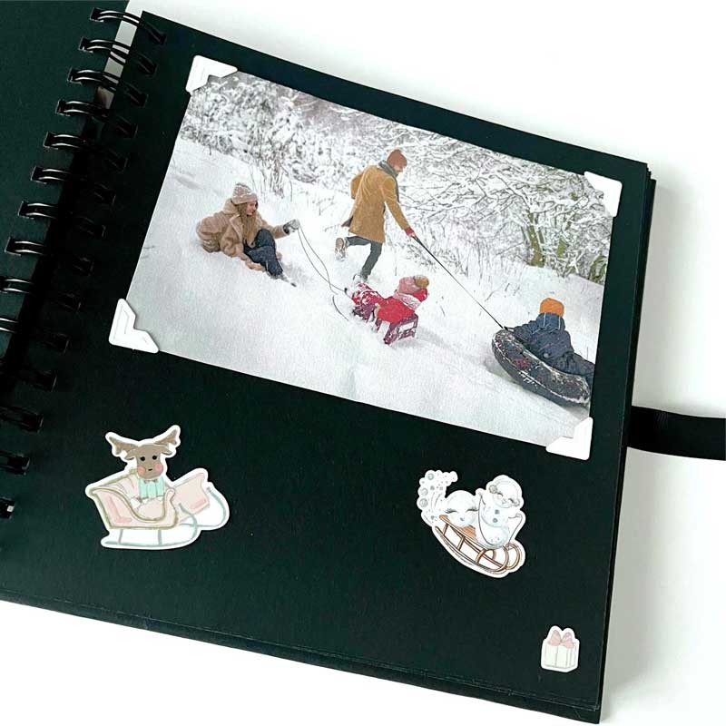 Narożniki do zdjęć samoprzylepne dpCraft 48 szt białe 02