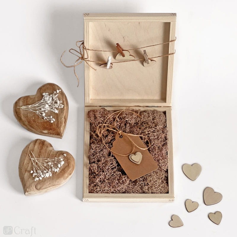 Kształty drewniane serca mix dpCraft 120 szt. 04