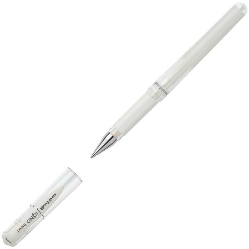 Długopis żelowy uni-ball Signo UM-153 1 mm biały 02