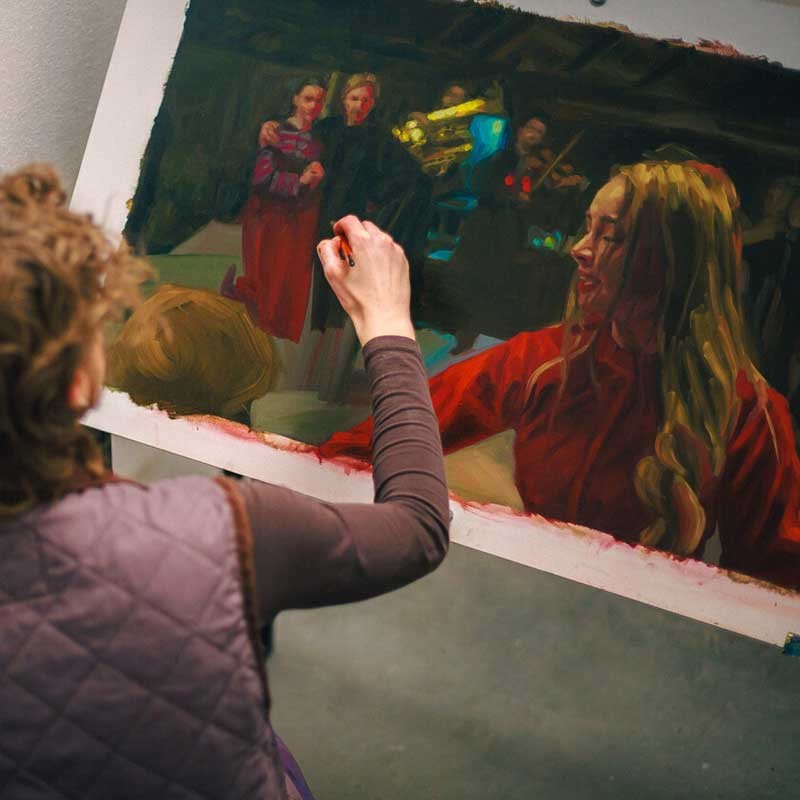 Farby olejne wodorozpuszczalne Cobra Artist Chłopi zestaw 10 x 40 ml Pejzaż 09