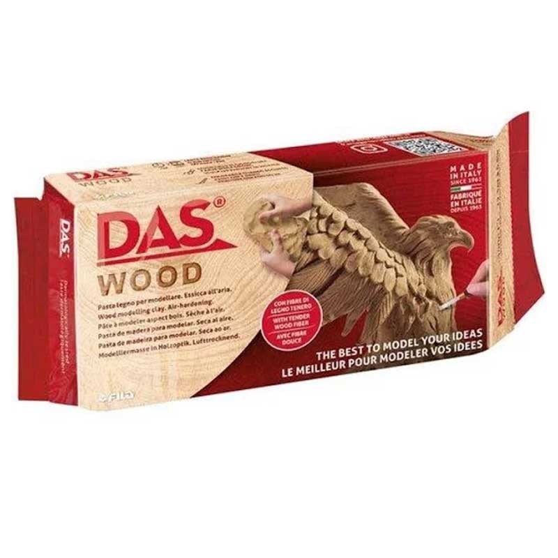 Glina samoutwardzalna DAS Wood drewno 700 g 01