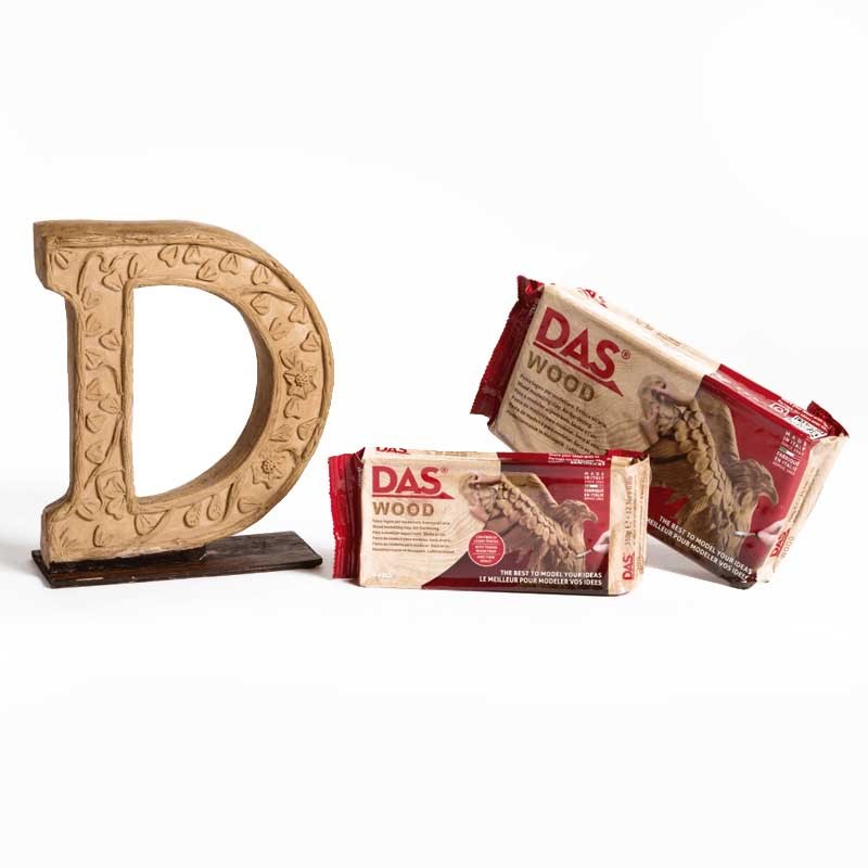 Glina samoutwardzalna DAS Wood drewno 700 g 05