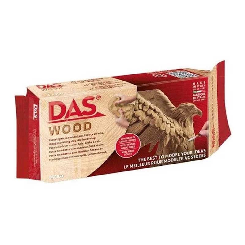 Glina samoutwardzalna DAS Wood drewno 350 g 01