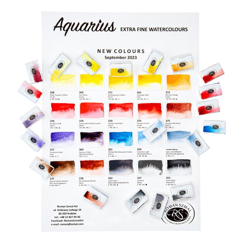 Farba akwarelowa Aquarius kostka - 264 Azo Yellow