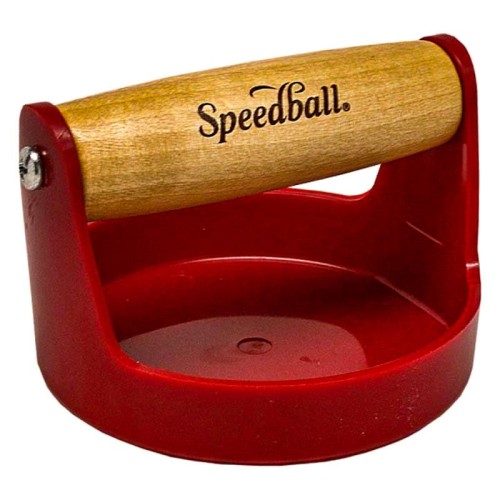 Docisk drukarski Red Baren Speedball śr. 10,2 cm 