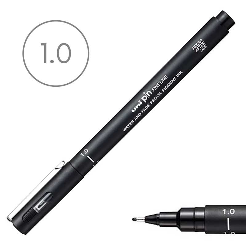 Cienkopis Uni Pin fine line czarny 10 1 mm 01