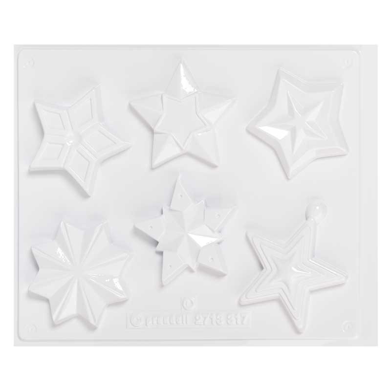 Forma do odlewów gipsowych dwustronna Gwiazdy 3D 01