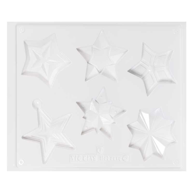 Forma do odlewów gipsowych dwustronna Gwiazdy 3D 02
