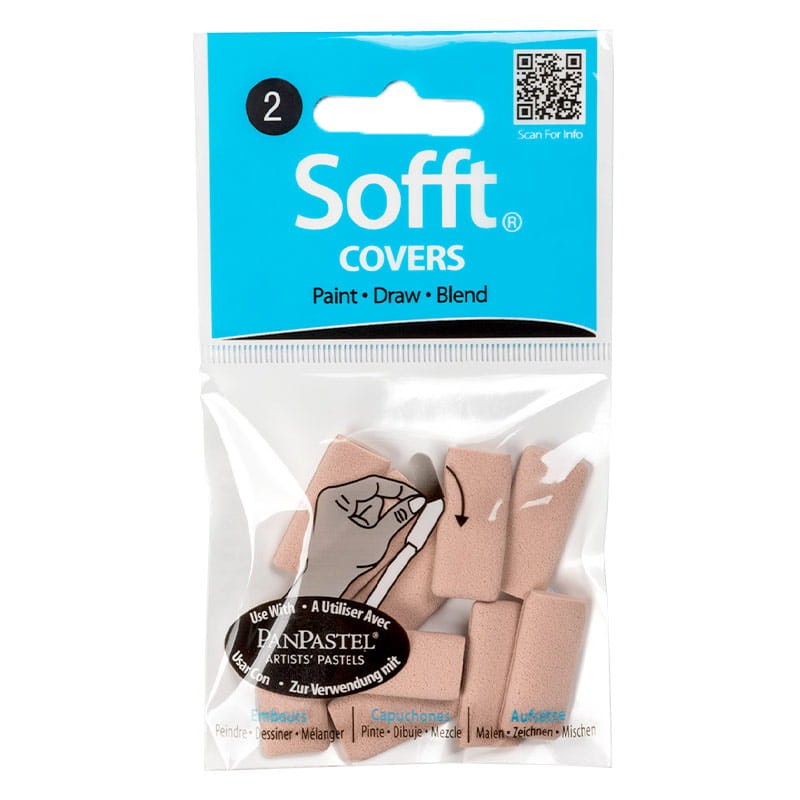 Aplikatory Sofft covers PanPastel 10 szt. nr 2 płaski  01