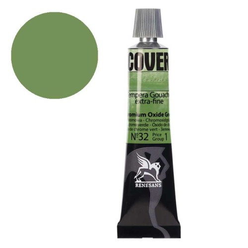 Tempera gwasz Renesans Cover 20 ml gr. 1 - 32 Zieleń chromowa