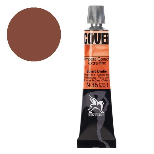 Tempera gwasz Renesans Cover 20 ml gr. 1 - 36 Umbra palona