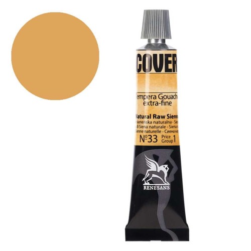 Tempera gwasz Renesans Cover 20 ml gr. 1 - 33 Ziemia sieneńska naturalna