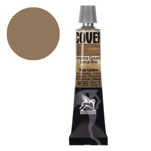 Tempera gwasz Renesans Cover 20 ml gr. 1 - 35 Umbra naturalna