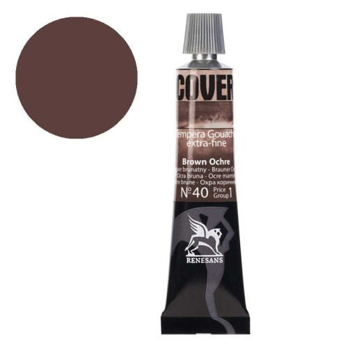 Tempera gwasz Renesans Cover 20 ml gr. 1 - 40 Ugier brunatny