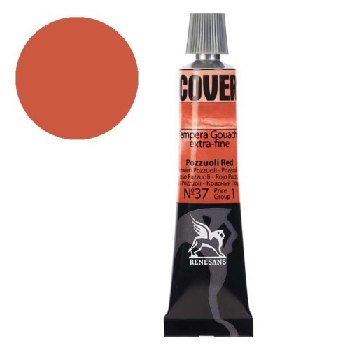 Tempera gwasz Renesans Cover 20 ml gr. 1 - 37 Czerwień Pozzuoli