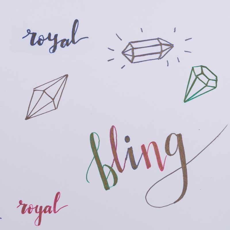 Długopisy żelowe Gelly Roll Gold Shadow 0.7 mm zestaw 5 szt. 04