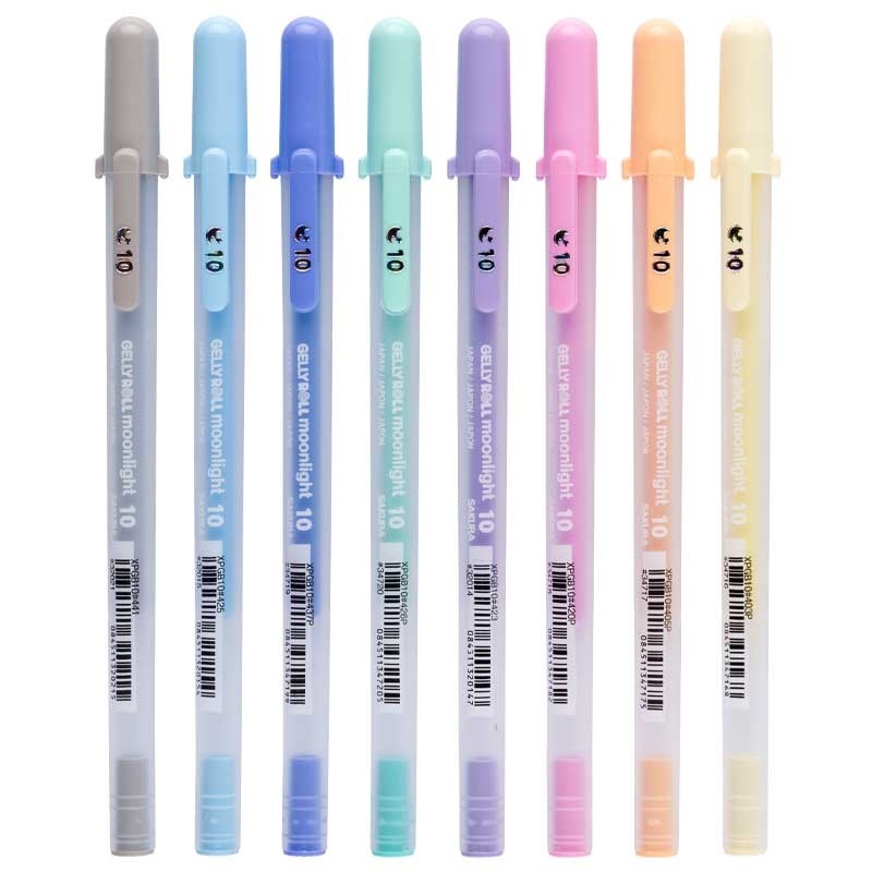 Długopisy żelowe Gelly Roll Moonlight zestaw 8 szt. Pastel 02