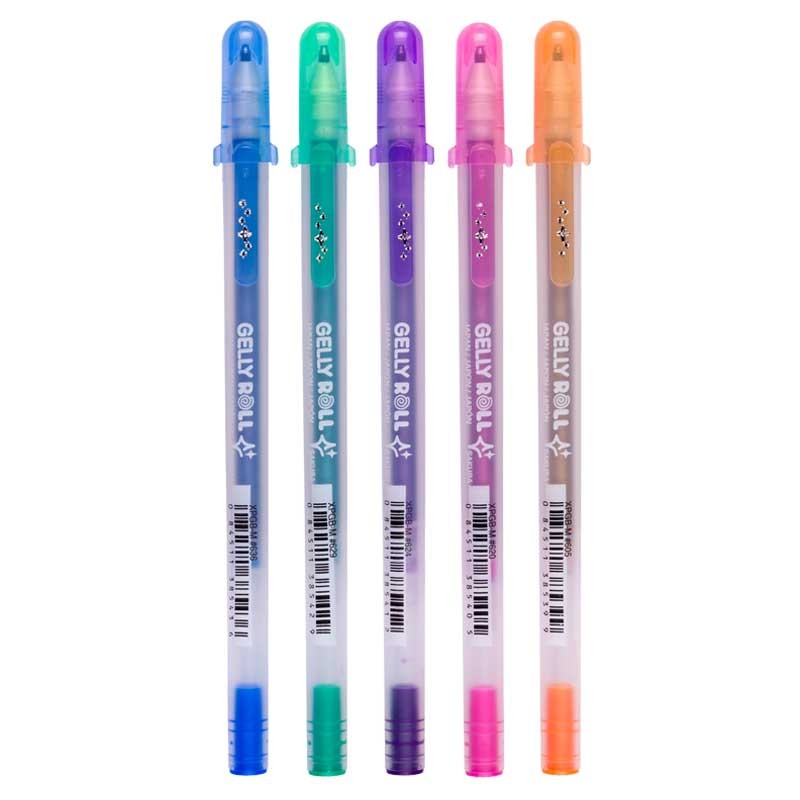 Długopisy-żelowe-Gelly-Roll-Silver-Shadow-5-szt-Sakura-02