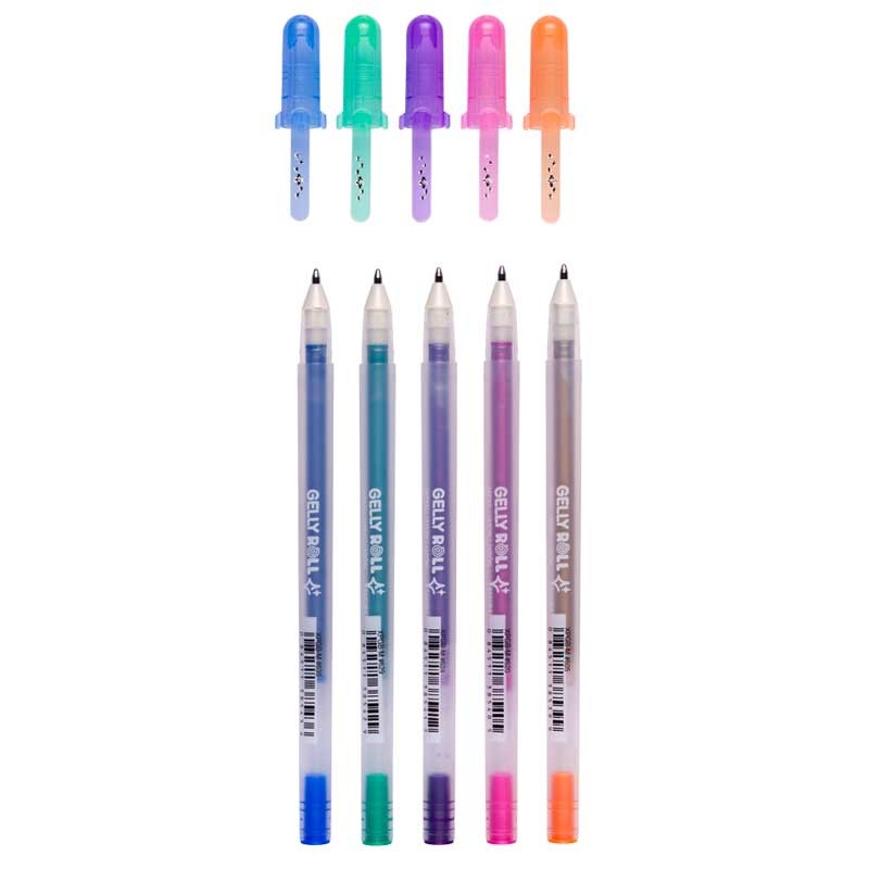 Długopisy-żelowe-Gelly-Roll-Silver-Shadow-5-szt-Sakura-03