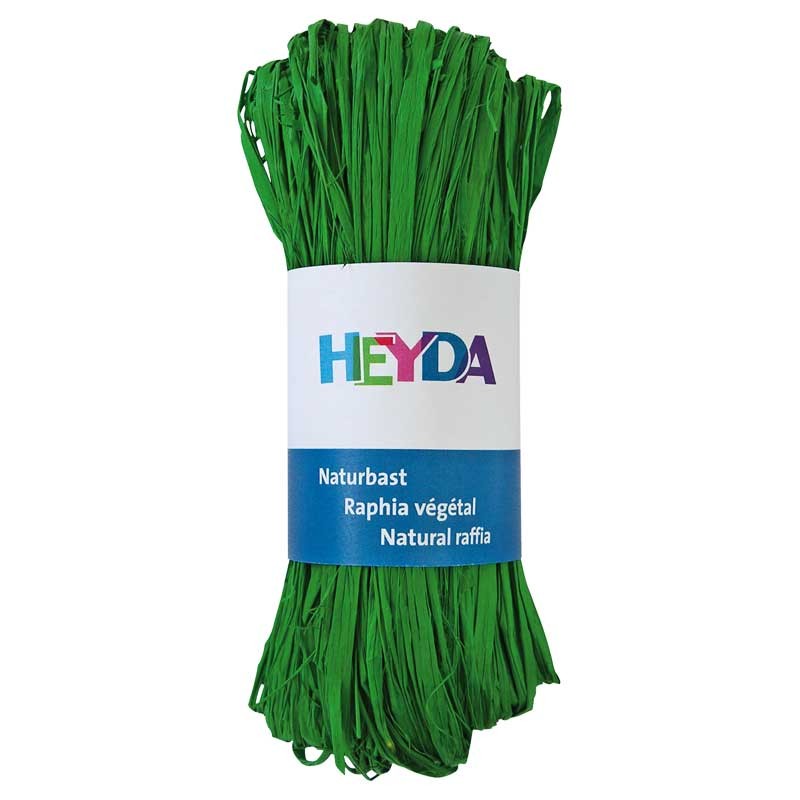 Rafia dekoracyjna Heyda 50 g zielona 01