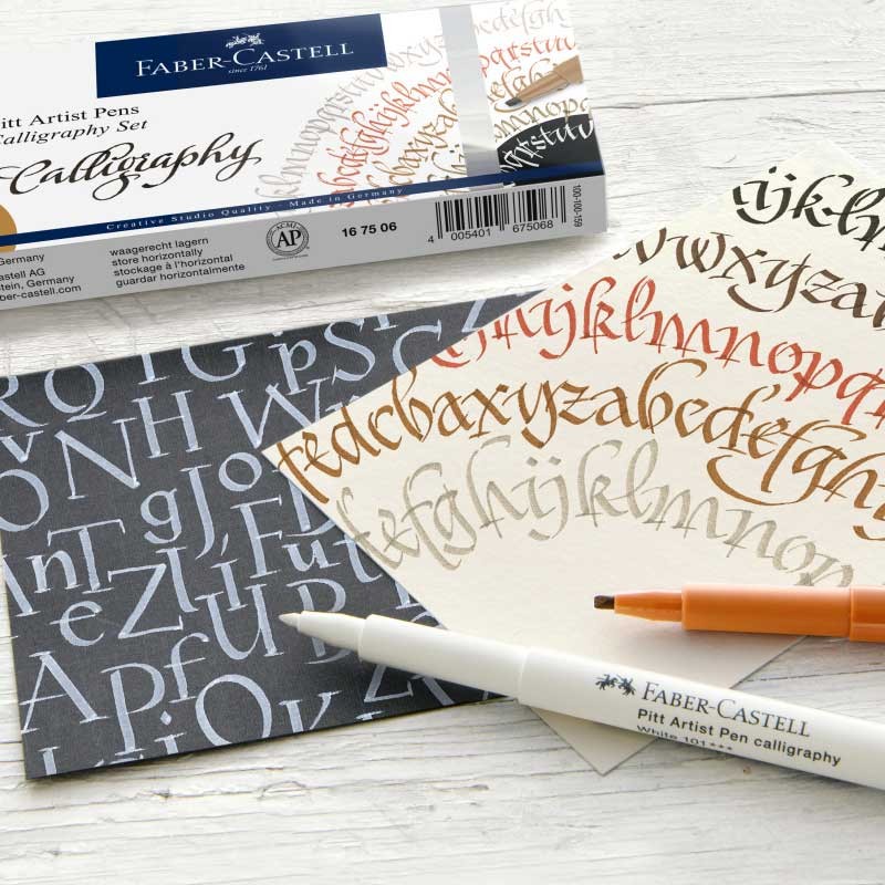 Pisaki Pitt Artist Pen Calligraphy Faber-Castell zestaw 4 szt. 03