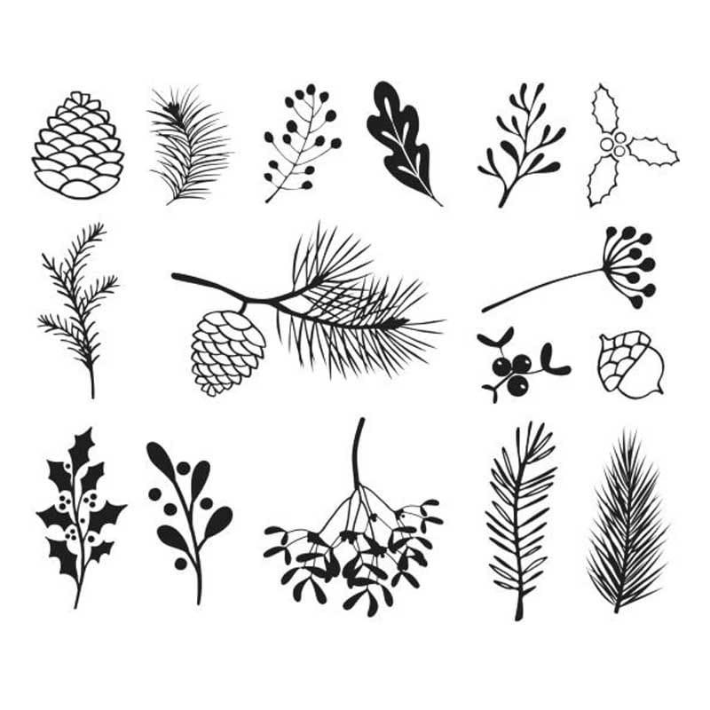 Zestaw-stempli-15-szt-Gałązki-Heyda-20-48-886-77-wzory