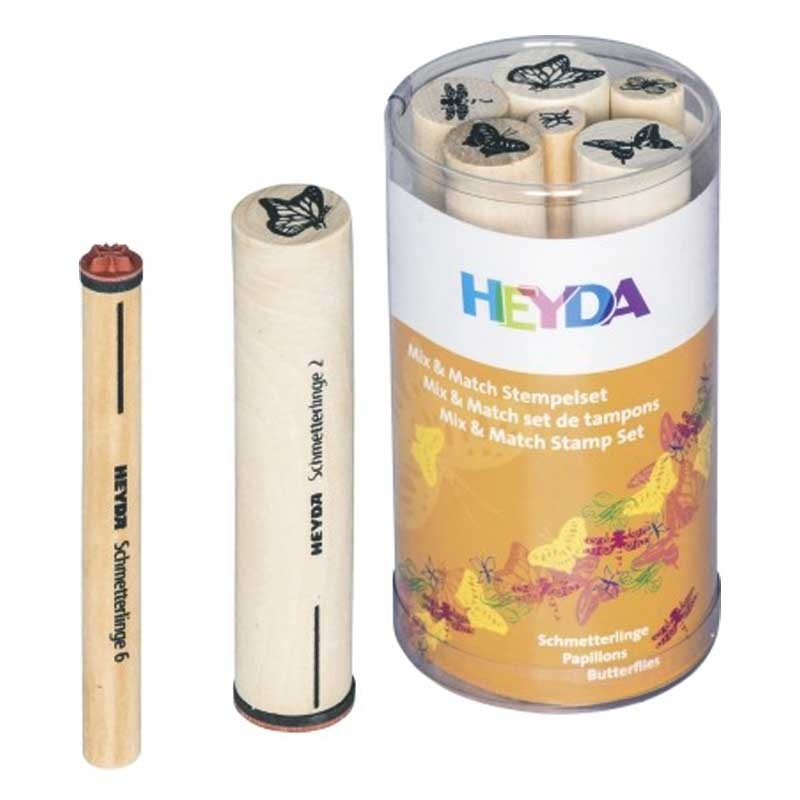 Stemple długie Heyda zestaw 6 szt. Motyle 03