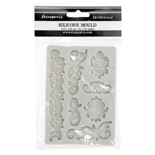 Foremka silikonowa Stamperia A6 - mix dekorów