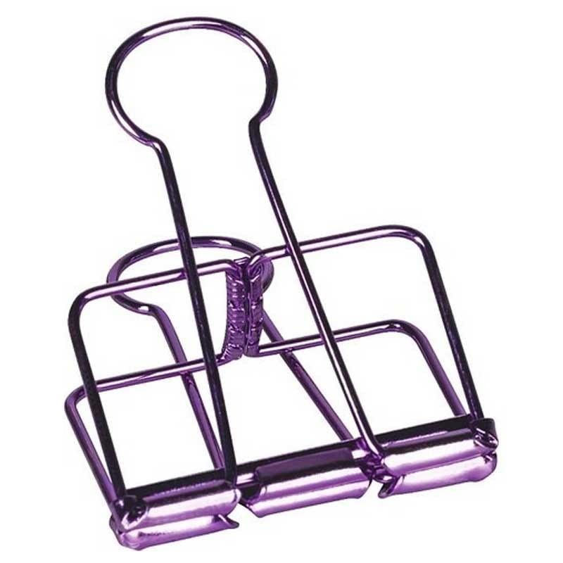 Klipsy biurowe ozdobne Heyda 4 szt. 50 mm mix kolorów 03