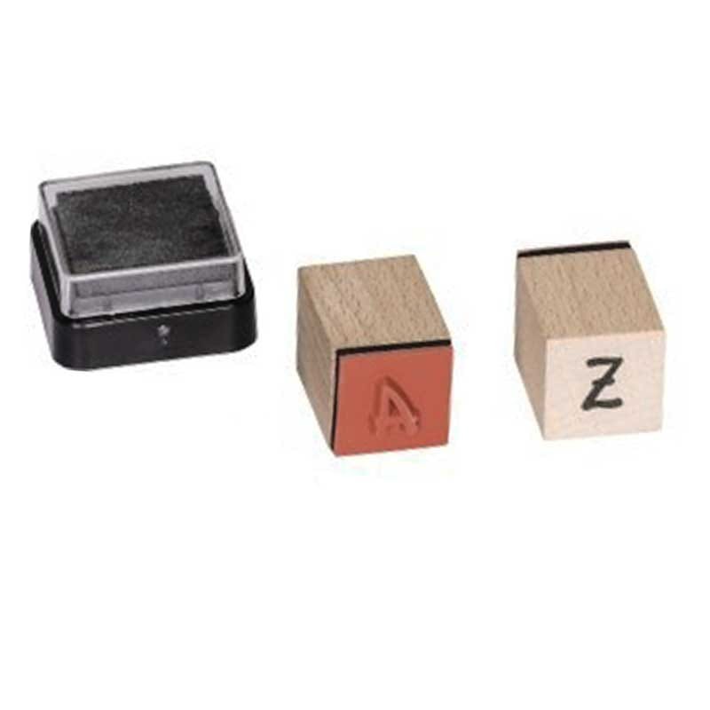 Stemple Heyda zestaw 30 szt. + tusz Alfabet 04