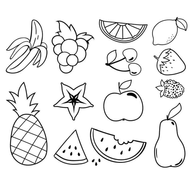 Stemple Heyda zestaw 10 szt. Owoce 02